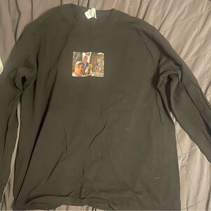 Classic Black Long Sleeve Graphic Tee